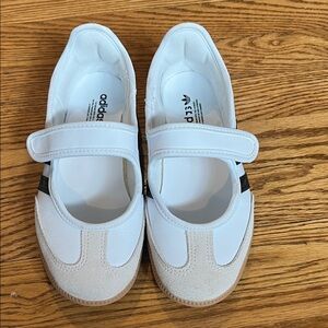 Adidas White and Beige Sneakers- NWOT